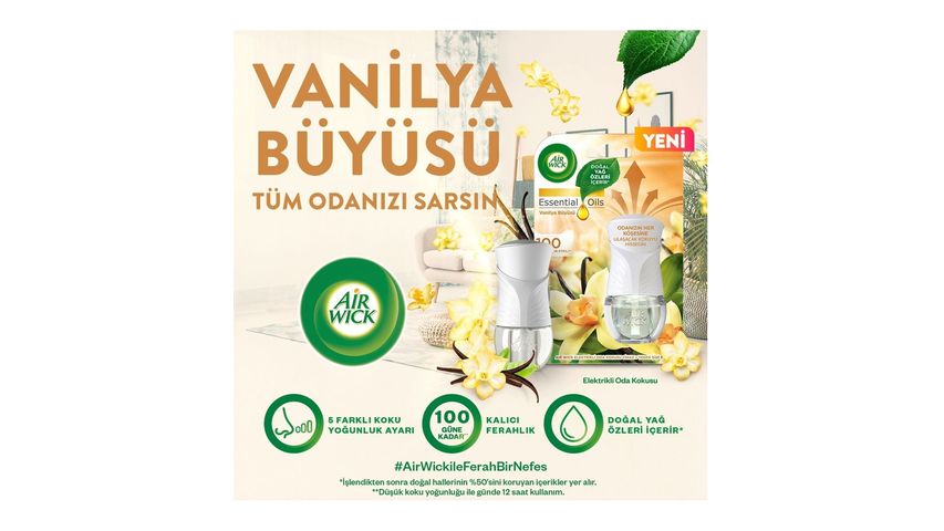 Air Wick Elektrikli Oda Kokusu Kit Vanilya Büyüsü