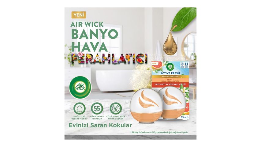 Air Wick Decosphere Greyfurt & Portakal Çiçeği Oda Kokusu 75 ml