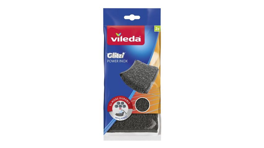 Vileda Power Pad Inox 2 pcs Stainless Steel Dish Sponge