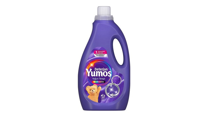 Yumoş Tüm Renkler 50 Yıkama Sıvı Bakım Deterjanı 2500 ml