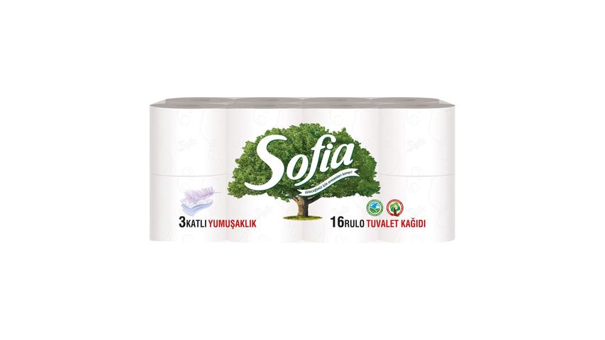 Sofia Toilet Paper 16 pcs 3 Ply