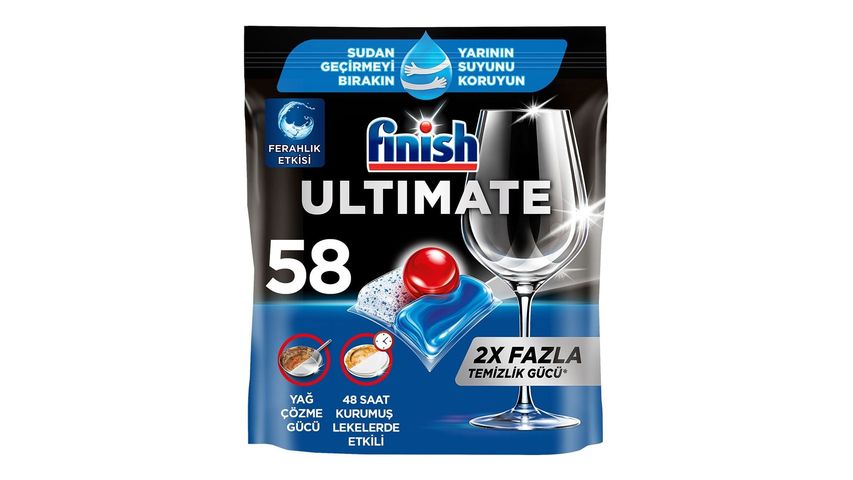 Finish Ultimate All-in-1 Dishwasher Tablets 58-Piece