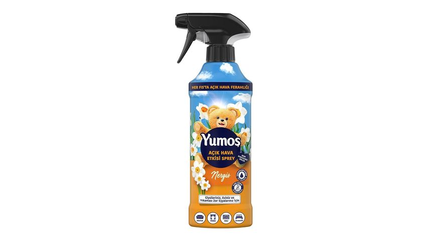 Yumoş Outdoor Fresh Fabric Spray for Hard-to-Wash Items - Daffodil 430 ml