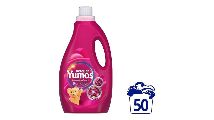 Yumoş Renkli 50 Yıkama Sıvı Bakım Deterjanı 2500 ml
