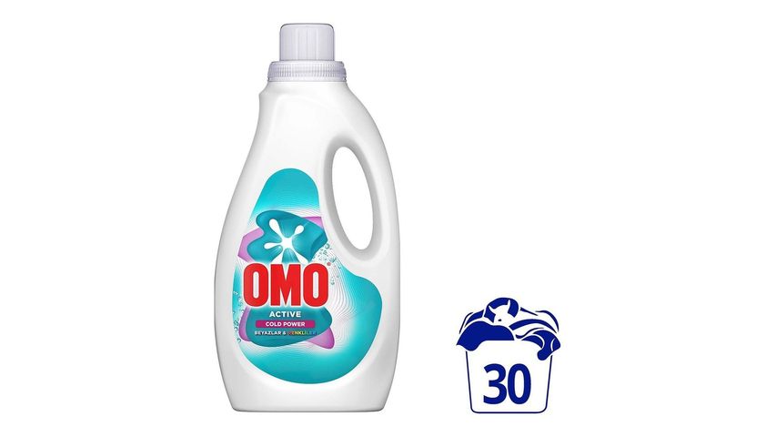 Omo Active Cold Power Whites & Colors Liquid Detergent 1500 ml
