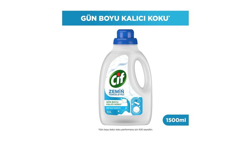 Cif Zemin Temizleyici Beyaz Sabun 1500 ml