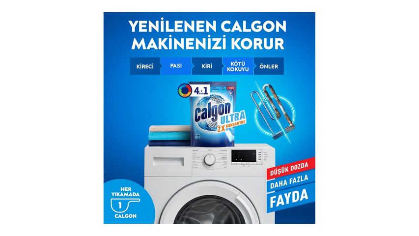 Calgon Ultra Konsantre Çamaşır Makinesi Kireç Önleyici 250 g