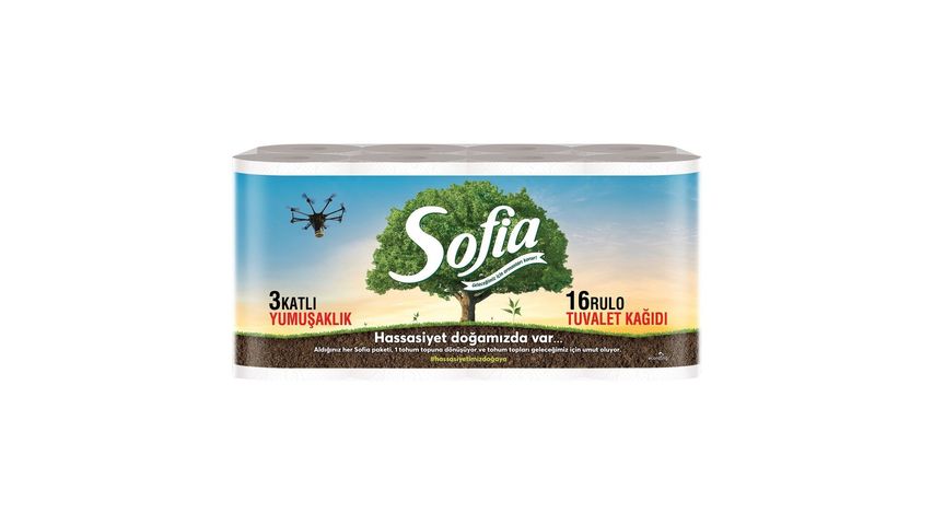 Sofia Toilet Paper 16 pcs 3 Ply