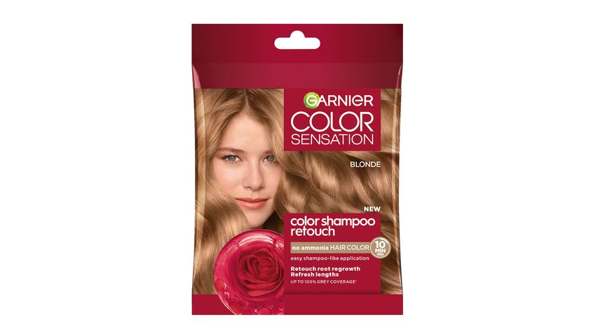 Garnier Color Shampoo Retouch Root Touch-Up Hair Dye, Honey Blonde 7.0