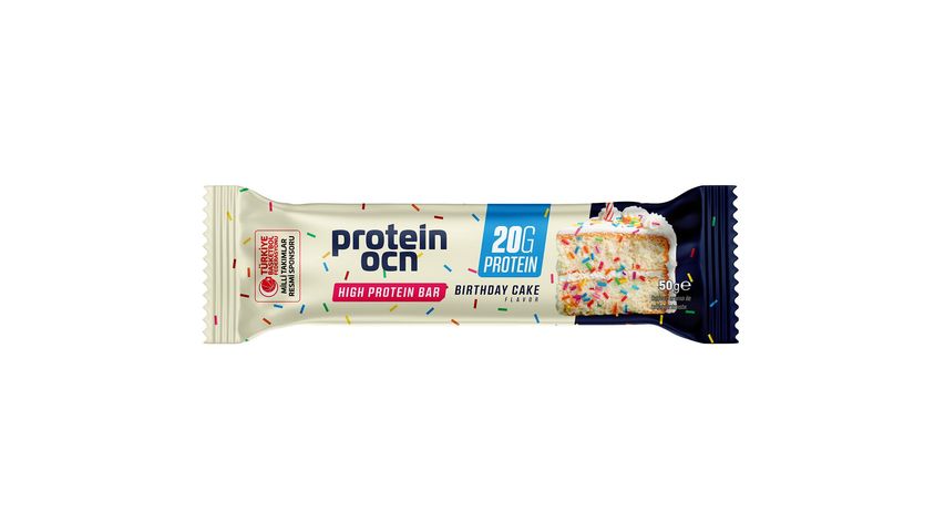 Protein Ocn Birthday Cake Flavored High Protein Bar 50 g
