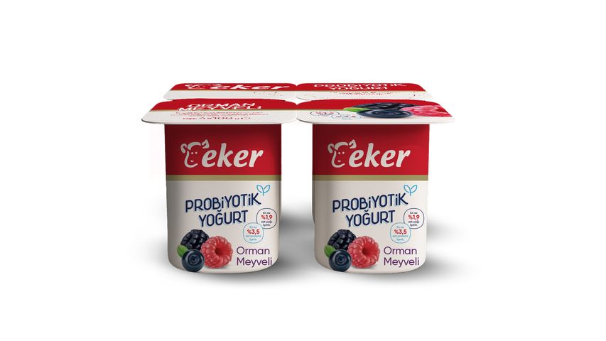 Eker Forest Fruit Probiotic Yogurt 4 x 100 g