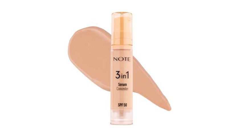 Note 3 in 1 Serum Concealer SPF 50 Moisturizing & Brightening Under Eye Concealer 10 Medium