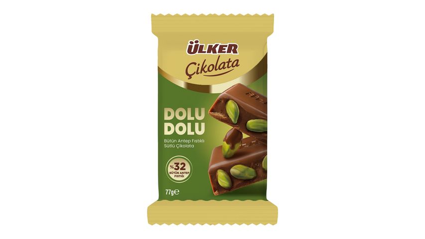 Ülker Dolu Dolu Antep Fıstıklı Çikolata 77 g