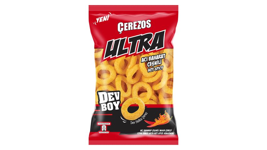 Çerezos Ultra Hot Spicy Flavored Large Corn Chips 150 g