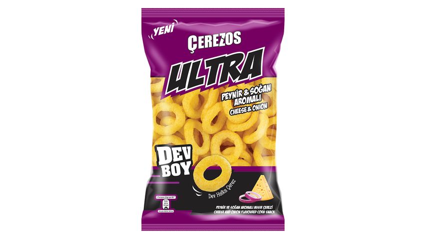 Çerezos Ultra Cheese & Onion Flavored Large Corn Chips 150 g