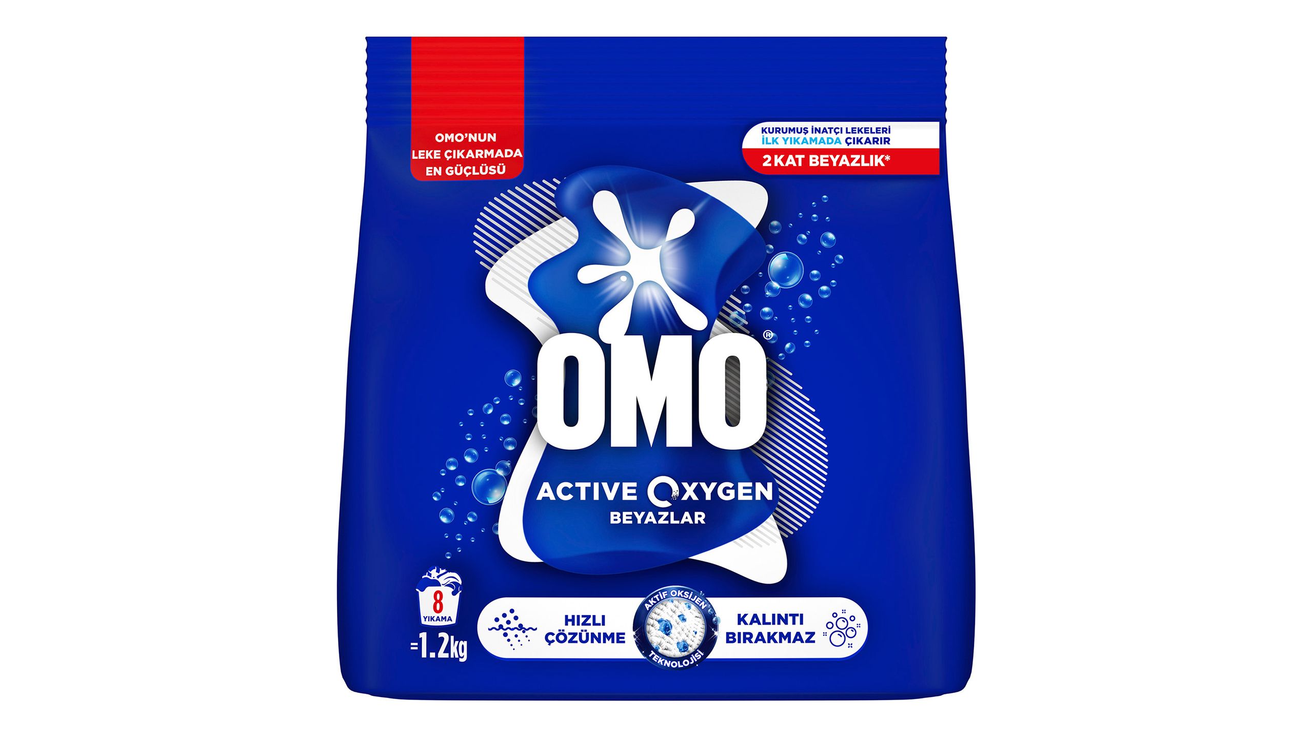 おむおむ( •́ฅ•̀ ) Omo Active Oxygen Toz Çamaşır Deterjanı 8 Yıkama 1.2 kg satın al