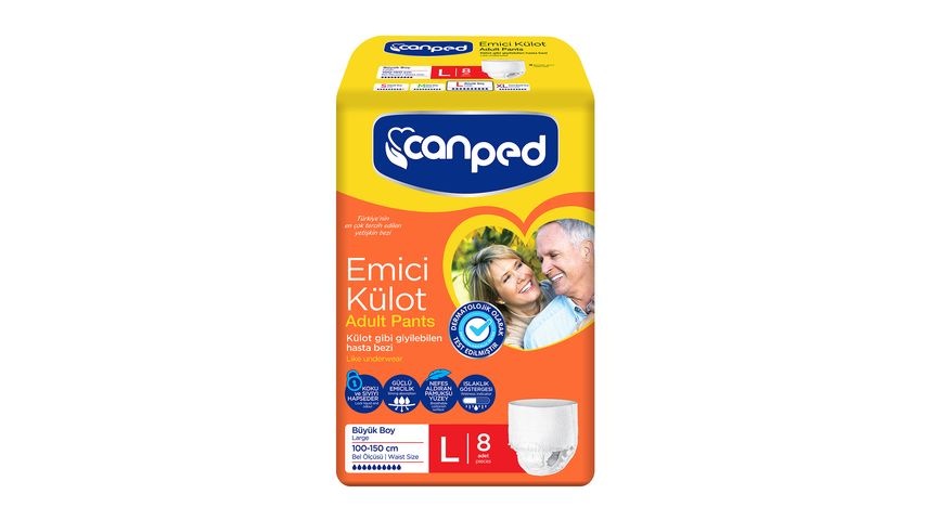 Canped Absorbent Pant Large 8 pcs