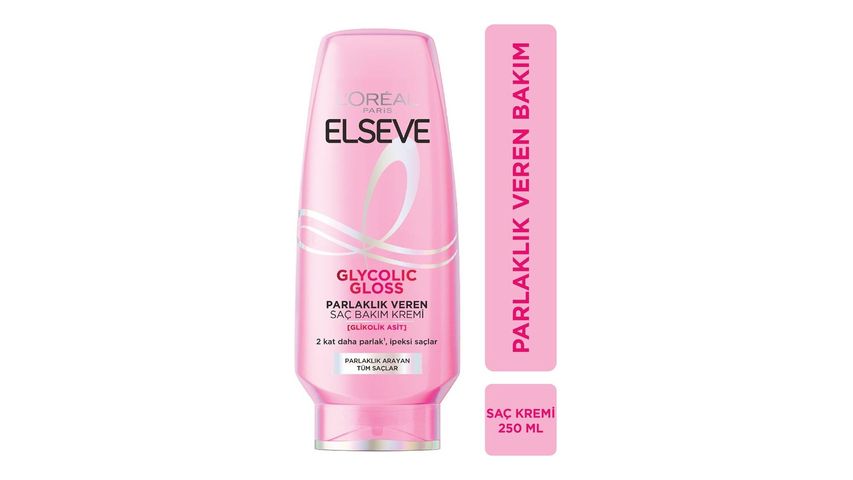 Elseve Glycolic Gloss Parlaklık Veren Saç Bakım Kremi 250 ml