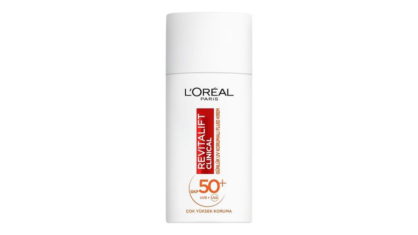 L'Oreal Paris Revitalift Clinical SPF 50+ Günlük Yüksek UV Korumalı Yüz Güneş Kremi 50 ml