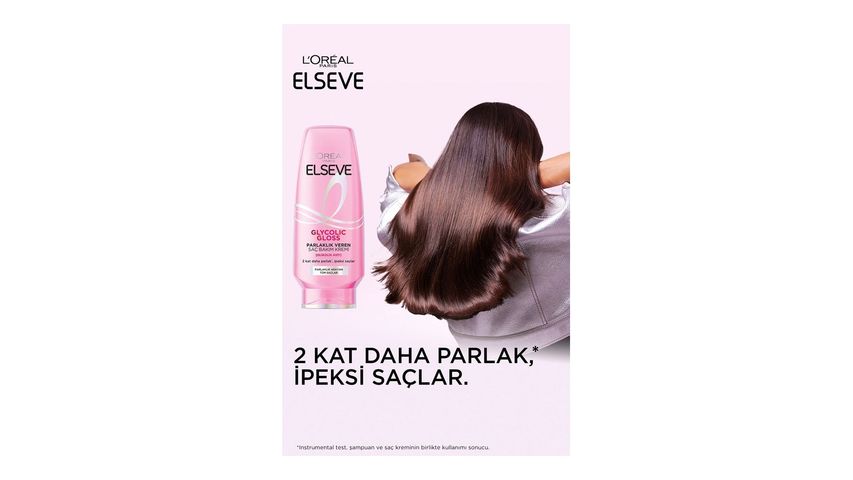 Elseve Glycolic Gloss Parlaklık Veren Saç Bakım Kremi 250 ml