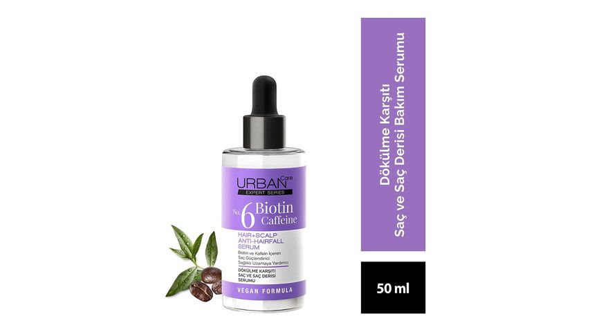 Urban Care Expert No.6 Biotin & Caffeine Anti-Hair Loss Hair Care Serum 50 ml