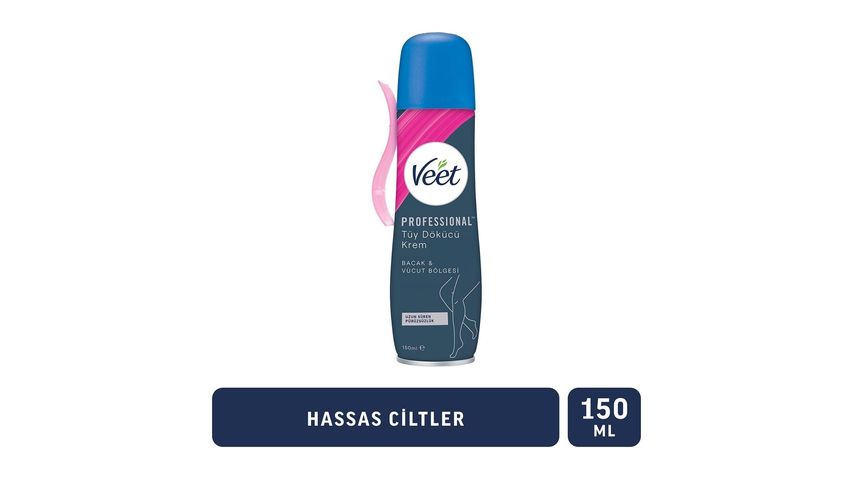 Veet Professional Hassas Ciltler İçin Tüy Dökücü Sprey 150 ml
