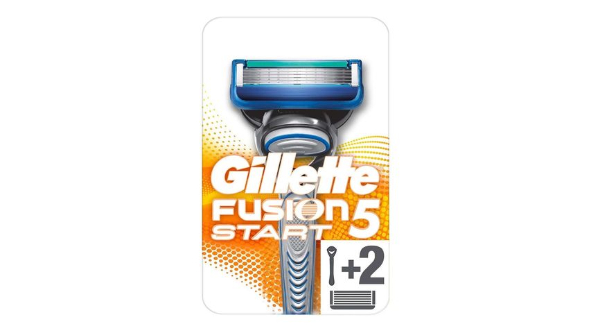 Gillette Fusion Start Shaver with 2 Replacement Blades