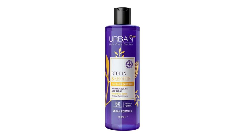 Urban Care Biotin & Keratin Dökülme Karşıtı & Sağlıklı Uzamaya Yardımcı Saç Bakım Şampuanı 350 ml