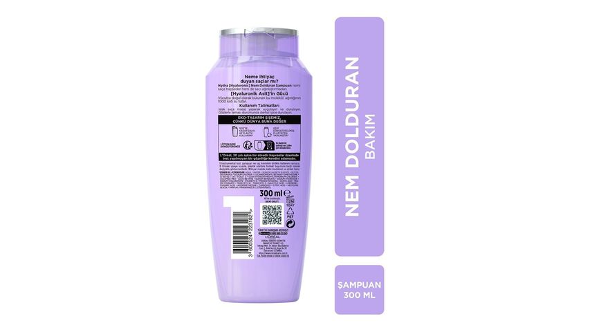 Elseve Hydra Hyaluronic Nem Dolduran Şampuan 300 ml