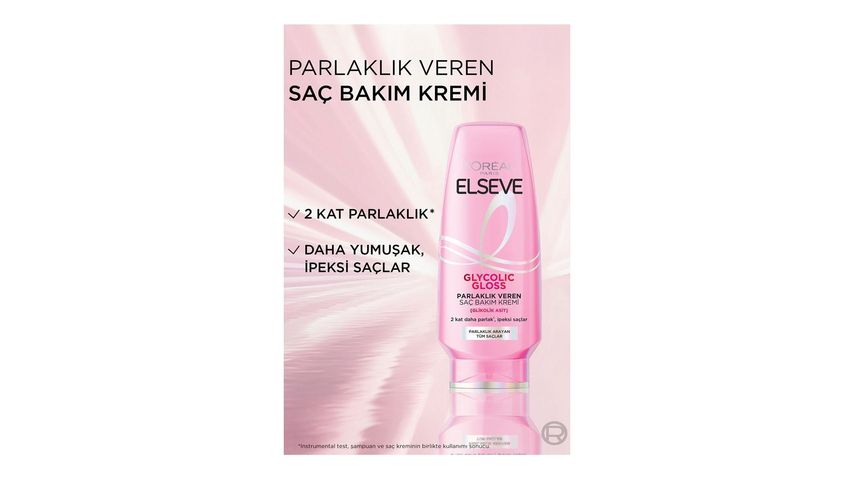 Elseve Glycolic Gloss Parlaklık Veren Saç Bakım Kremi 250 ml