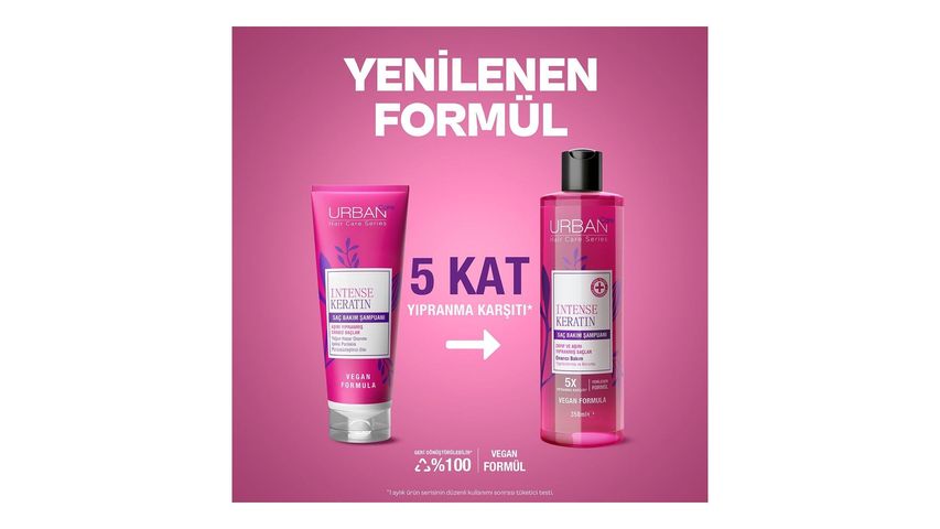 Urban Care Intense Keratin Yoğun Hasar Onarıcı Saç Bakım Şampuanı 350 ml