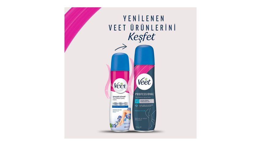 Veet Professional Hassas Ciltler İçin Tüy Dökücü Sprey 150 ml