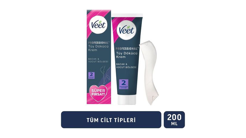Veet Professional Promo Hair Removal Cream for All Skin Types 200 ml
