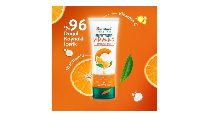 Himalaya Vitamin C Parlaklık Veren Portakal Özlü Yüz Temizleyici 100 ml