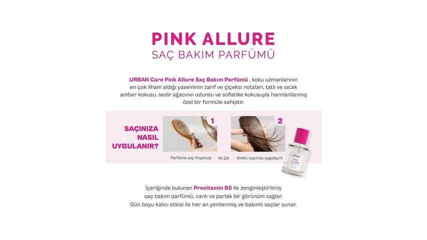 Urban Care Pink Allure Saç Bakım Parfümü 50 ml
