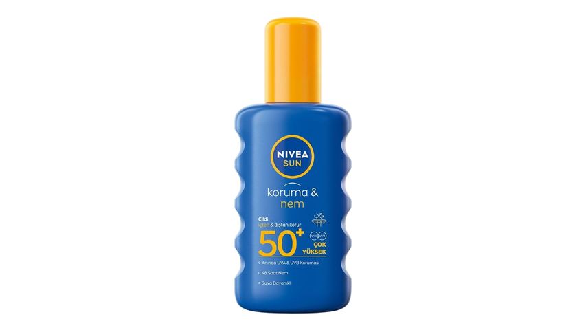 Nivea Sun SPF50 Yüksek Güneş Koruyucu ve Nemlendirici Vücut Spreyi 200 ml