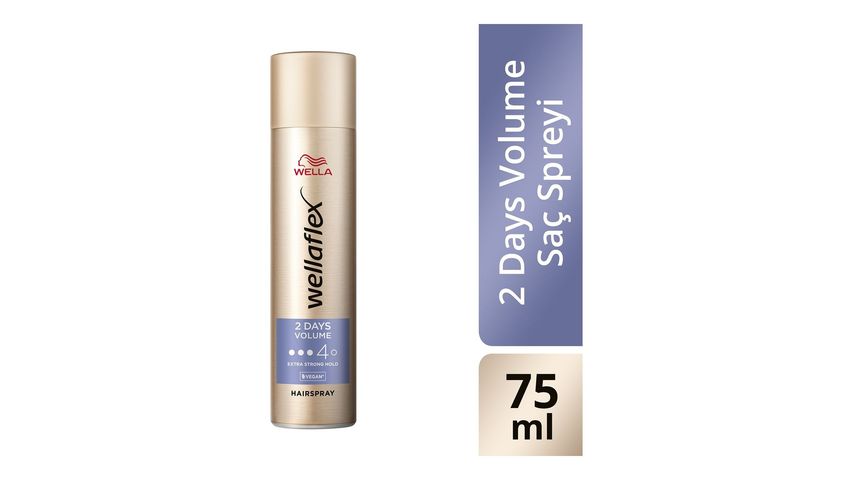 Wella Wellaflex 2 Gün Boyunca Hacim Veren Saç Spreyi Extra Strong Hold 75 ml