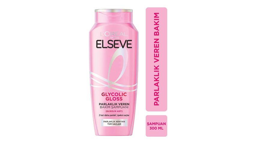 Elseve Glycolic Gloss Parlaklık Veren Bakım Şampuanı 300 ml