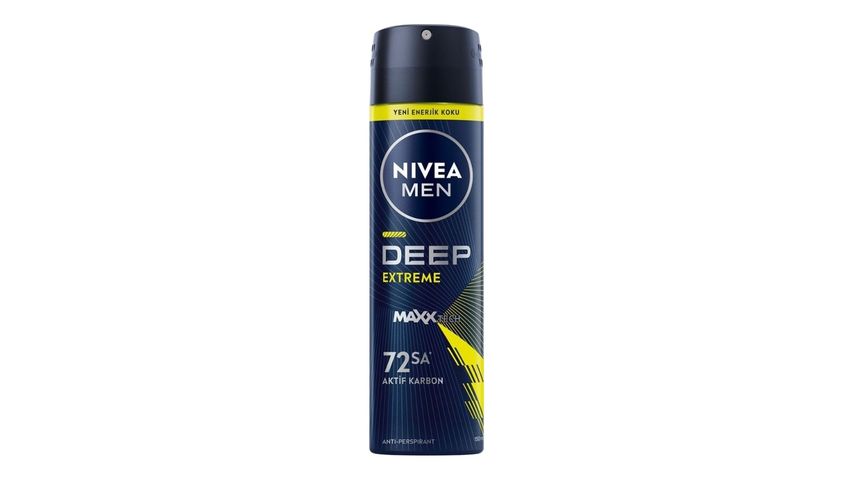 NIVEA MEN Erkek Sprey Deodorant Deep Extreme 150 ml