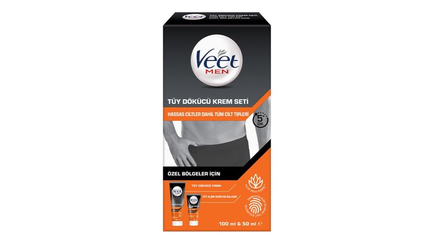 Veet Men Hair Removal Cream Set for Private Areas 100 + 50 ml