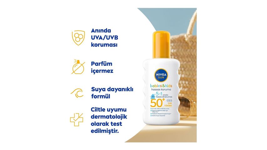 Nivea Sun SPF50 Protection & Play Sensitive Children's Sun Spray 200 ml