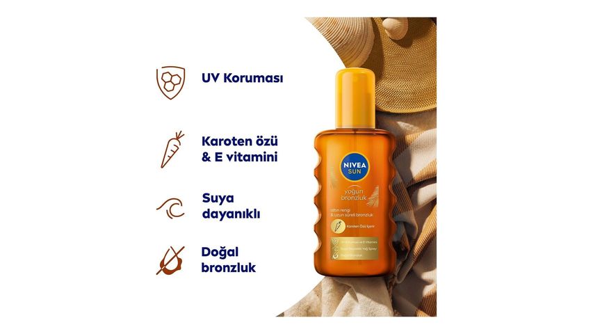 Nivea Sun Carotene Extract Intense Bronzing Sun Body Spray 200 ml