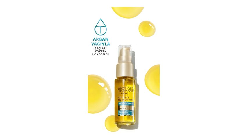 Avon Argan Yağı İçeren Besleyici Saç Serumu 30 ml