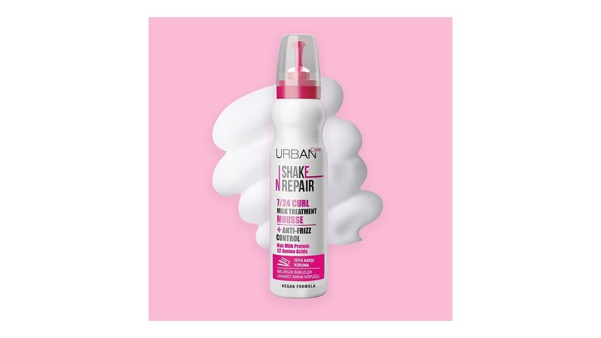 Urban Care Shake N Repair 7/24 Kabaran ve Bukleli Saçlara Özel Saç Bakım Köpüğü 150 ml
