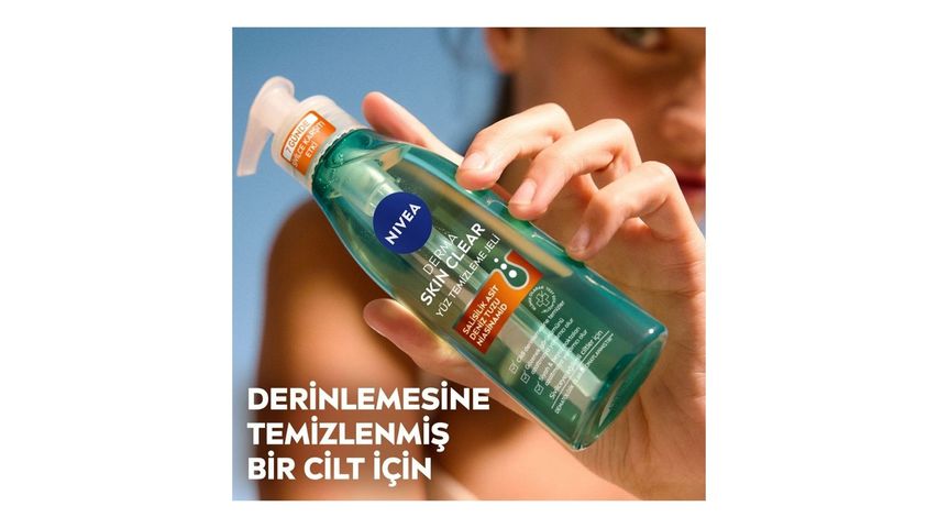 NIVEA Sivilce Karşıtı Yüz Temizleme Jeli Derma Skin Clear 150 ml
