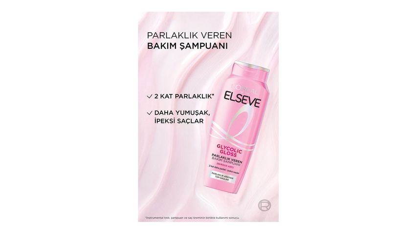 Elseve Glycolic Gloss Parlaklık Veren Bakım Şampuanı 300 ml