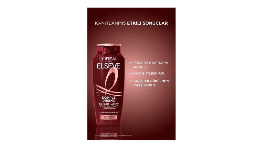 Elseve Komple Direnç Dökülme Karşıtı Bakım Şampuanı 300 ml