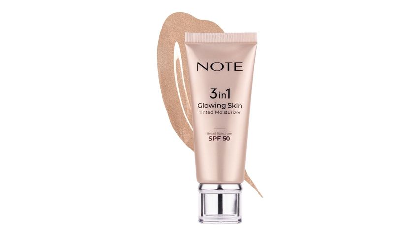 Note 3 in 1 Glowing Skin Tinted Moisturizer 50 SPF+ Işıltılı Aydınlatıcı Krem