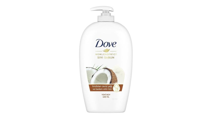 Dove Nemlendirici Sıvı Sabun Hindistan Cevizi Yağı & Badem Sütü 450 ml