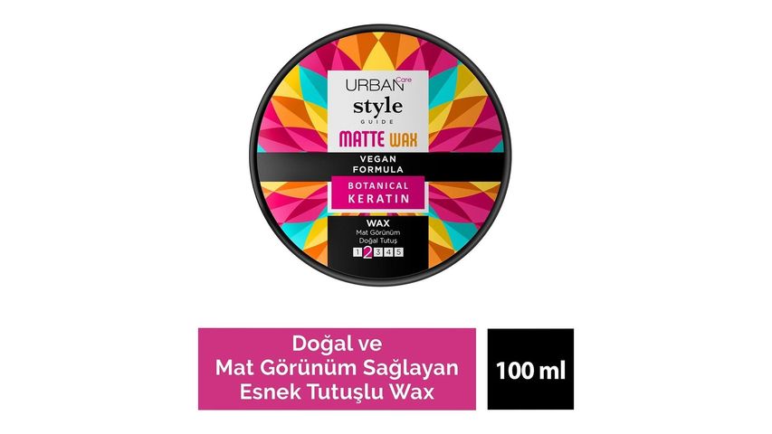 Urban Care Style Guide Doğal & Mat Görünüm Sağlayan Wax Esnek Tutuş 100 ml